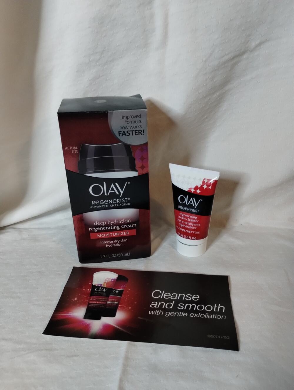 Olay Regenerist Deep Hydration Regenerating Cream 1.7 oz - Free Trial Cleanser